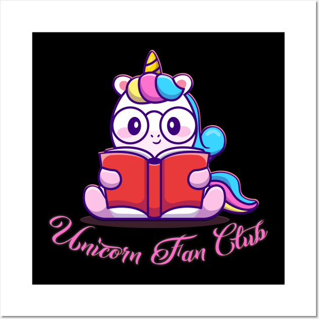 Unicorn Fan Club Wall Art by capo_tees